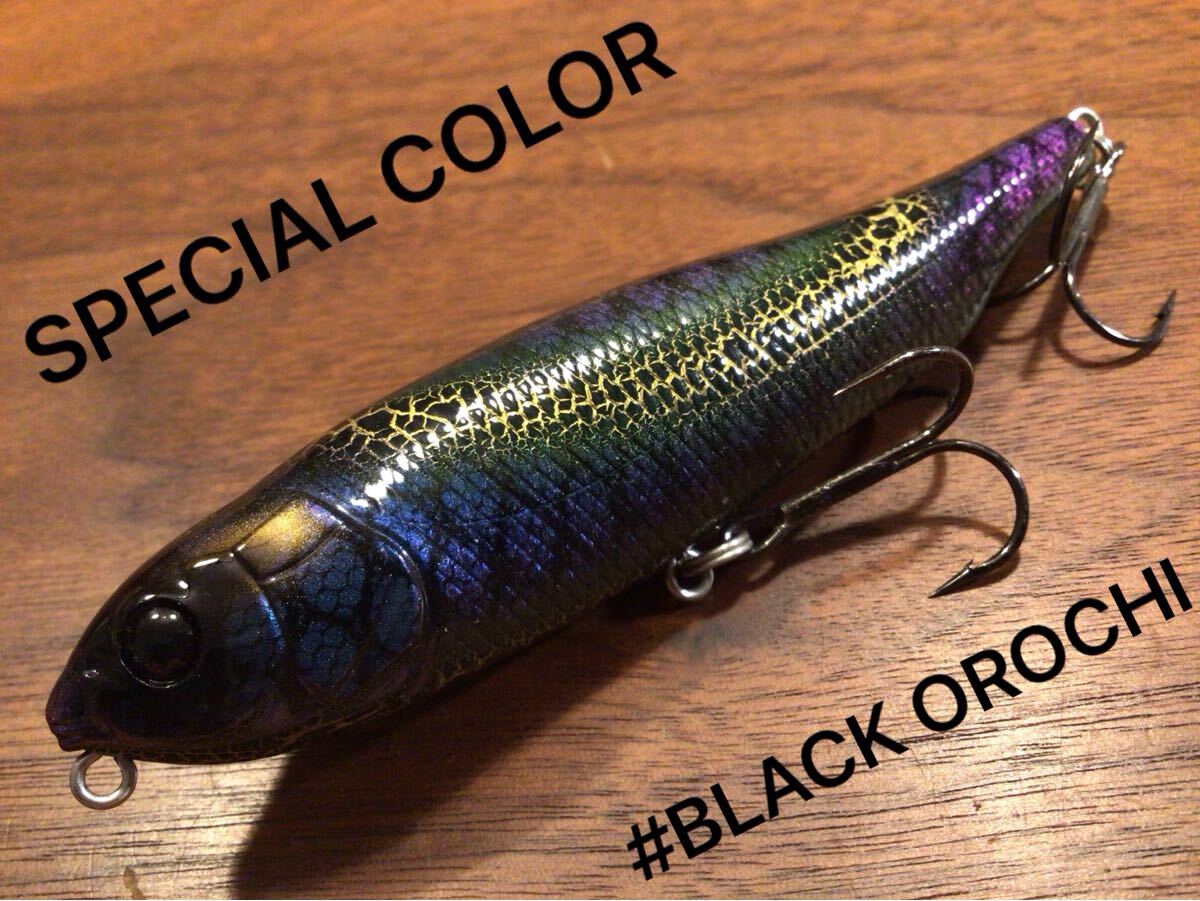 ★超美品★Megabass メガバス GIANT DOG-X ジャイアントドッグエックス“SP-C/LIMITED/限定”「BLACK OROCHI」ペンシルベイト拍卖