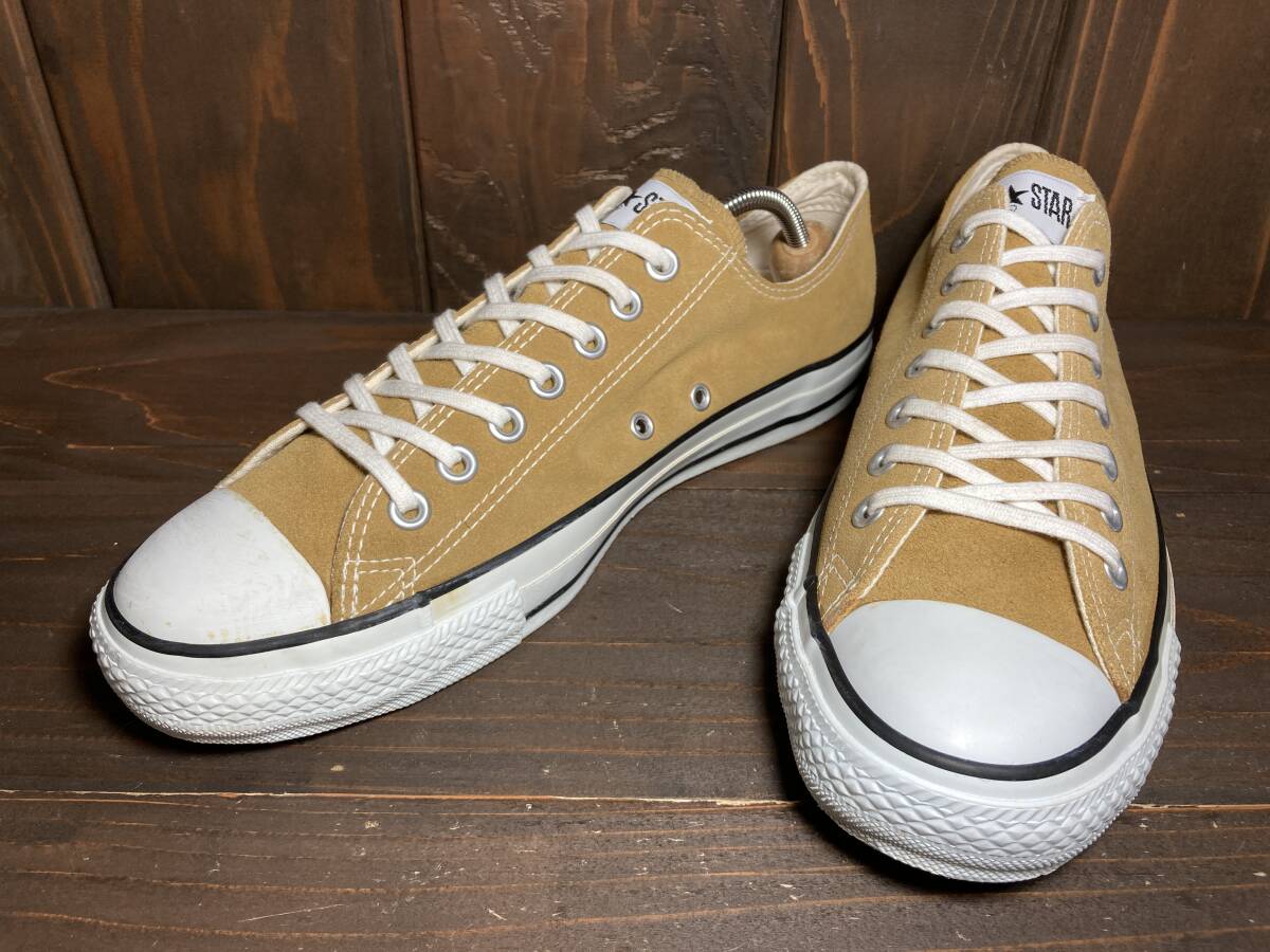 ★CONVERSE コンバース ALL STAR オールスター Lo スエード ベージュ 27.5cm 美品 Used 検 スニーカー ローカット チャック テイラー拍卖