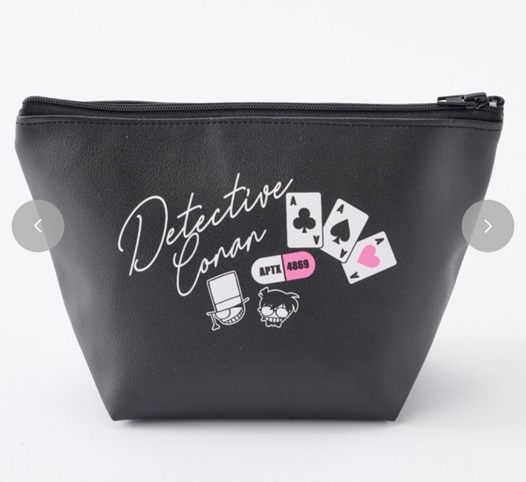 名探偵コナン ハッピーバッグ 福袋 江戸川コナン 怪盗キッド モチーフ メイク コスメ トラベル ポーチ しまむら アベイル 舟型ポーチ 拍卖