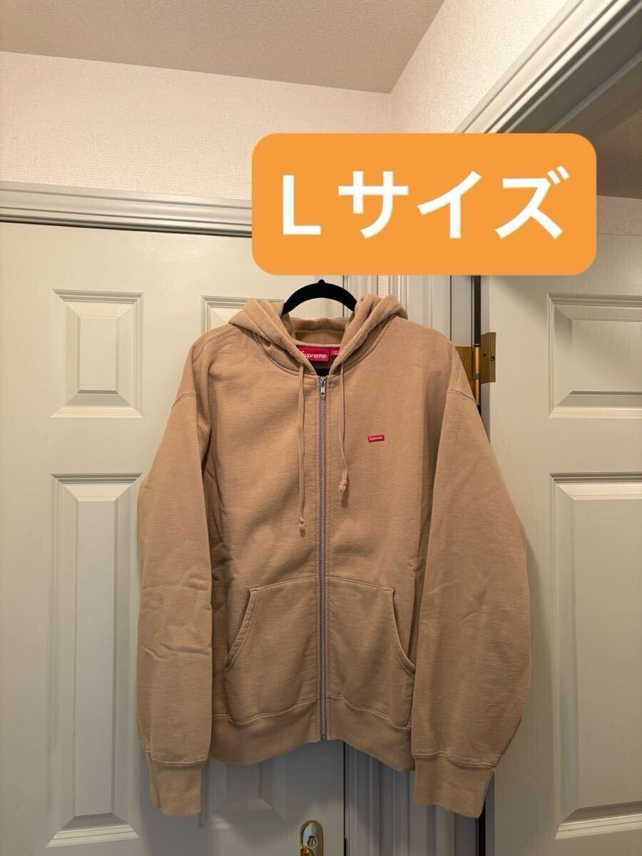 L Supreme Small Box Zip Up Hooded Sweatshirt Large Dark Tan 24FW シュプリーム スモール ボックス ジップ アップ フーディー パーカー拍卖