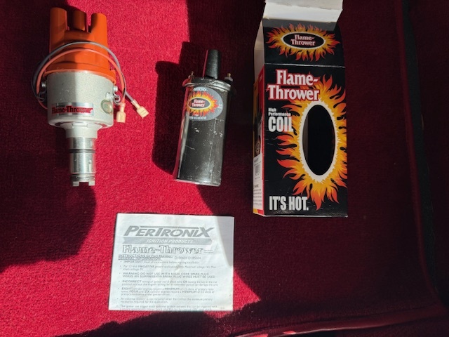 PERTRONIX メカニカルディストリビューター シルバーボディ w/12VポイントレスKIT フラット4 ビートルタイプ1 バス タイプ2拍卖