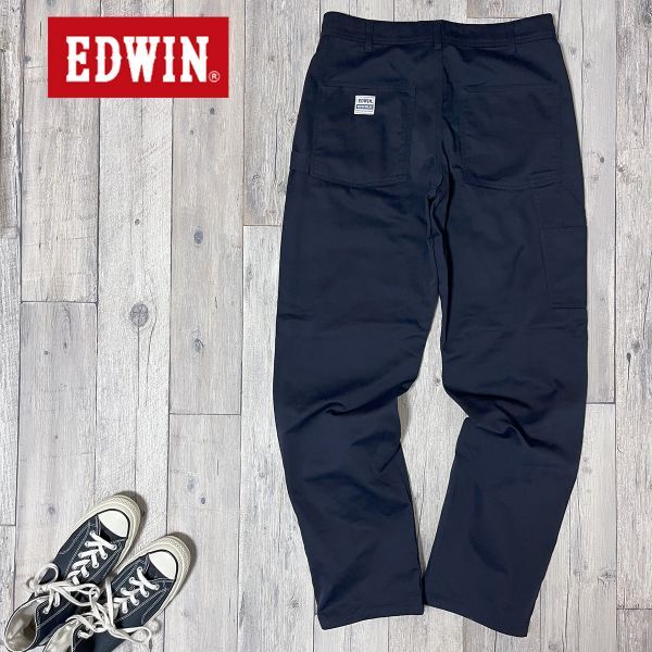 ☆EDWIN エドウィン☆EDC01 WORK WEAR ペインターパンツ size【M】 ネイビー S2408拍卖