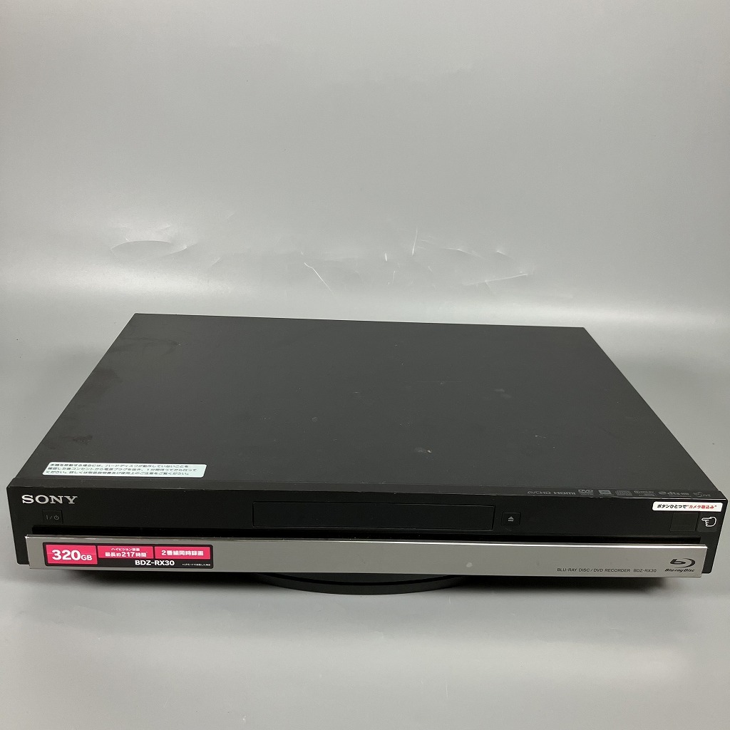 J3-225 SONY ソニー レコーダー BLU-RAY DISC/DVD BDZ-RX30 DVD 通電確認 再生確認 線、リモコン無し 中古品拍卖
