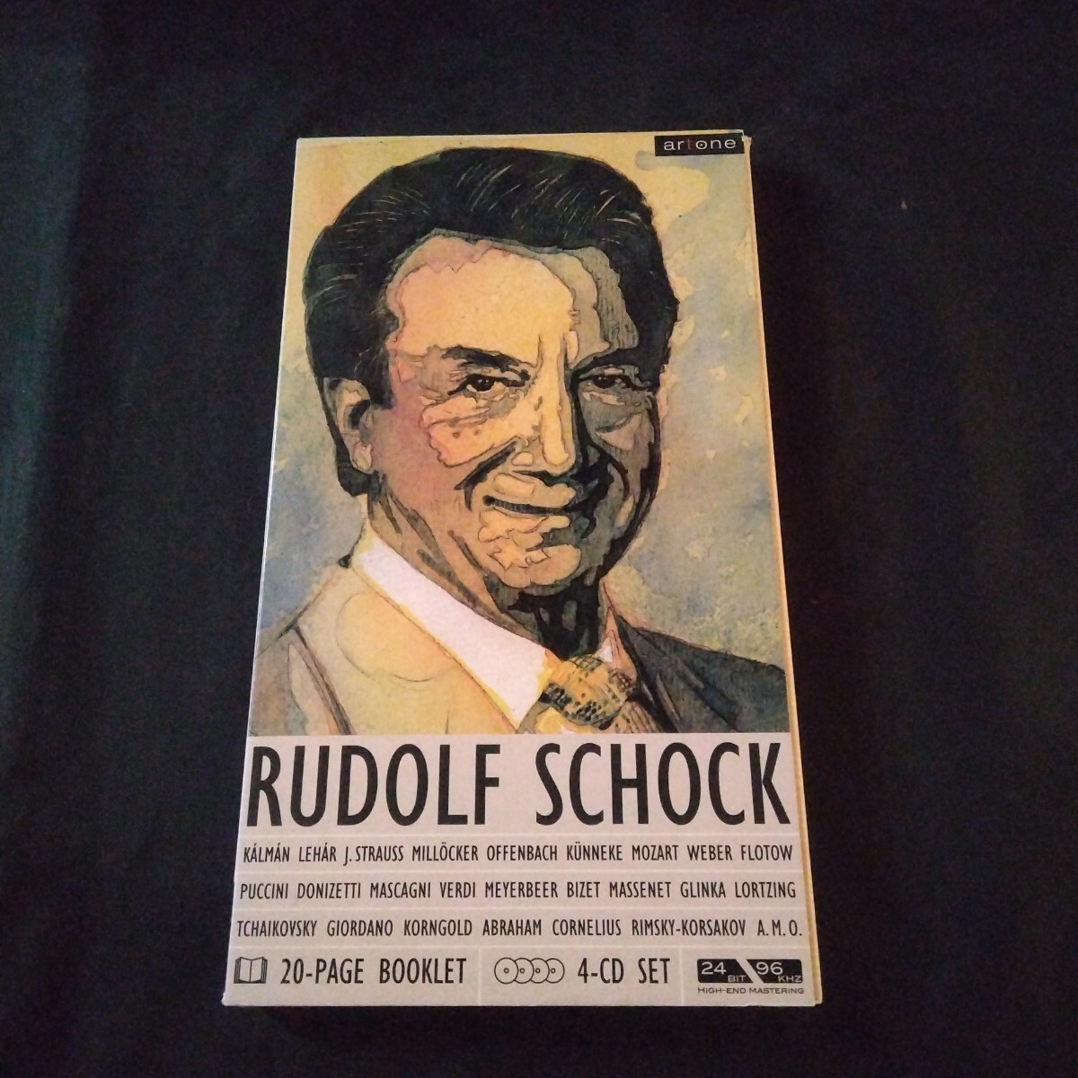 4CD 4枚組BOX Rudolf Schock ルドルフ・ショック mozart weber verdi puccini tchaikovsky korngold offenbach strauss モーツァルト拍卖