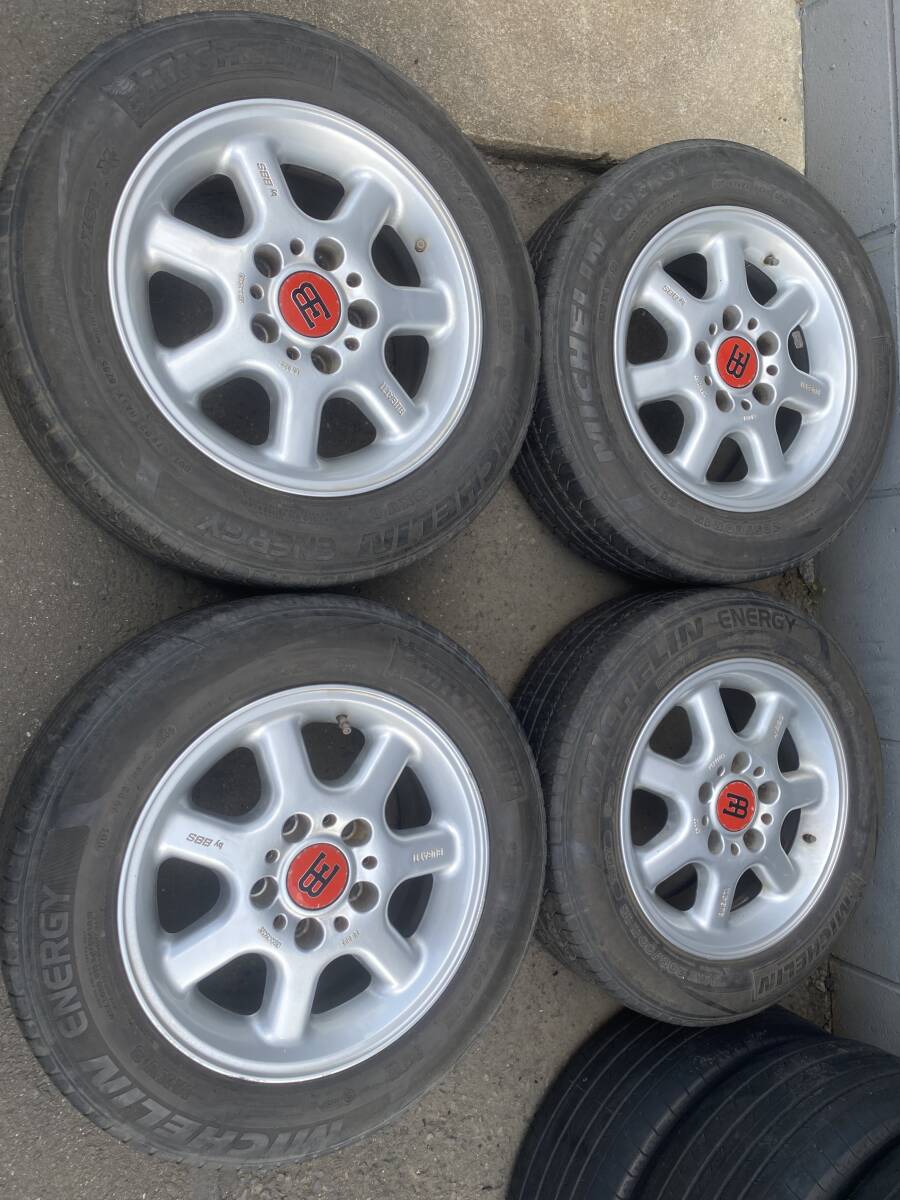◆AS712-8K◆希少◆BUGATTI◆BBS◆15×7J+35◆5H100◆ミシュラン◆205/60R15◆4本セット◆中古品◆拍卖