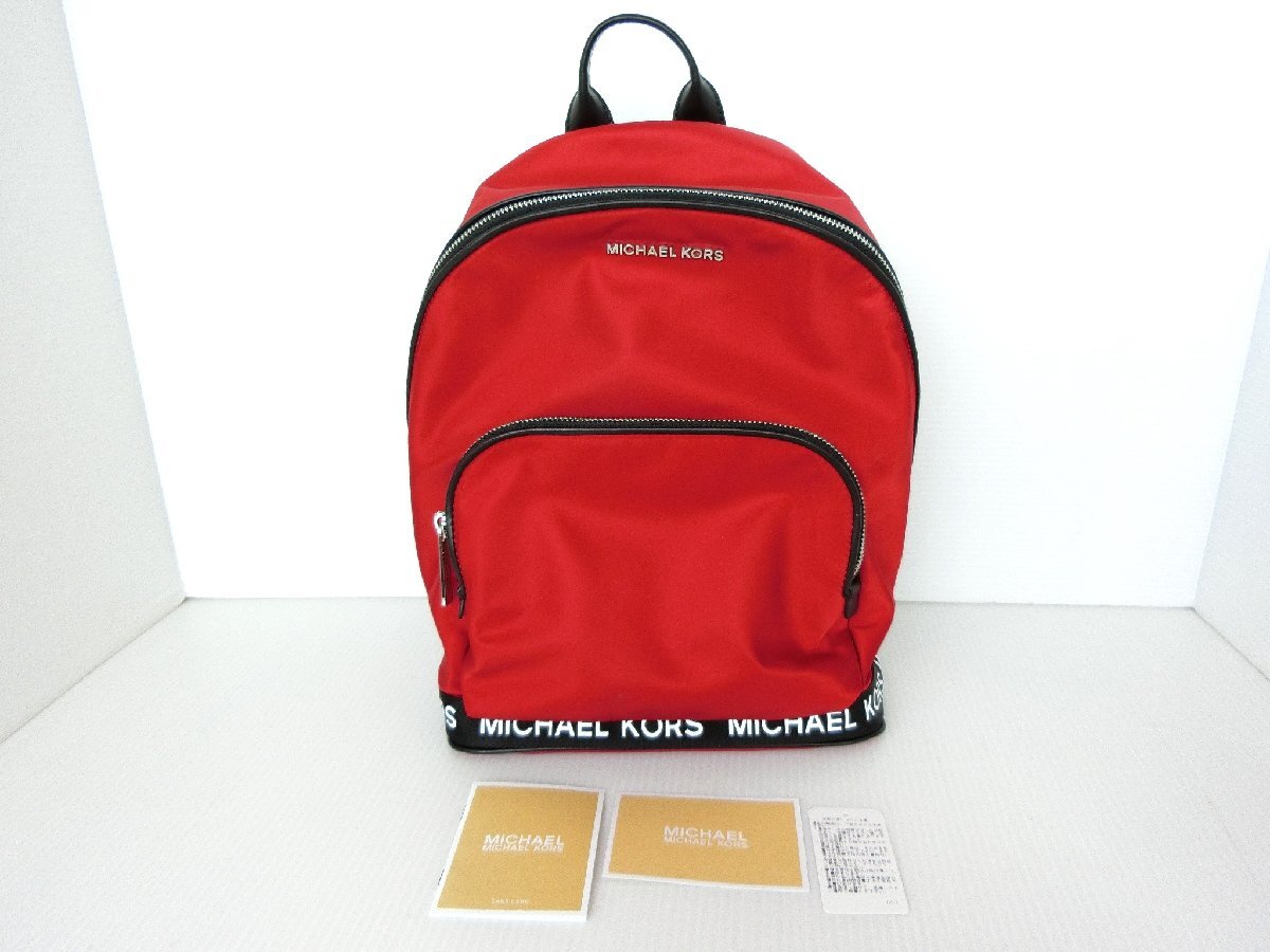 ●MICHAEL KORS マイケルコース リュックサック バックパック ナイロン レッド 35S9SI7B8C拍卖