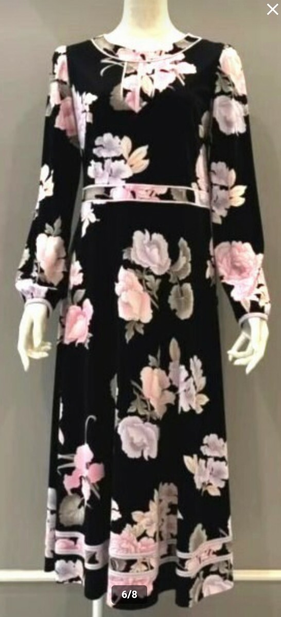 ☆タグ付き未使用品☆ レオナール 2024年 ロングワンピース 42サイズ拍卖