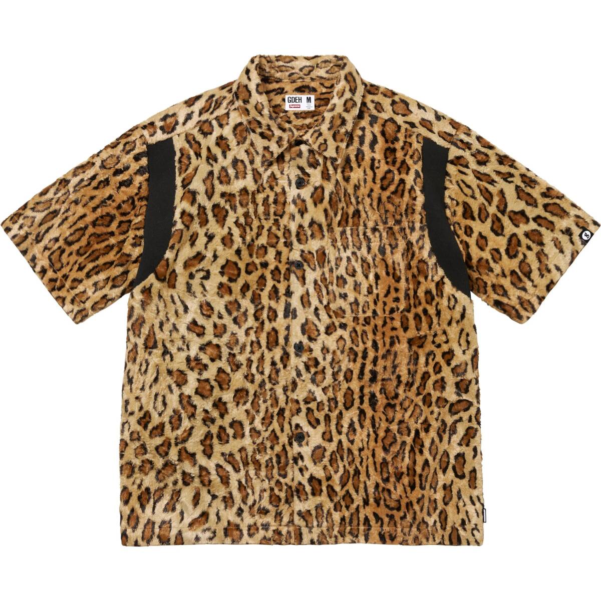 Supreme GOODENOUGH Crushed Rayon Pile S/S Shirt シュプリーム グッドイナフ限定レーヨンパイル半袖シャツ Leopard豹柄 #L 新品 送料込拍卖