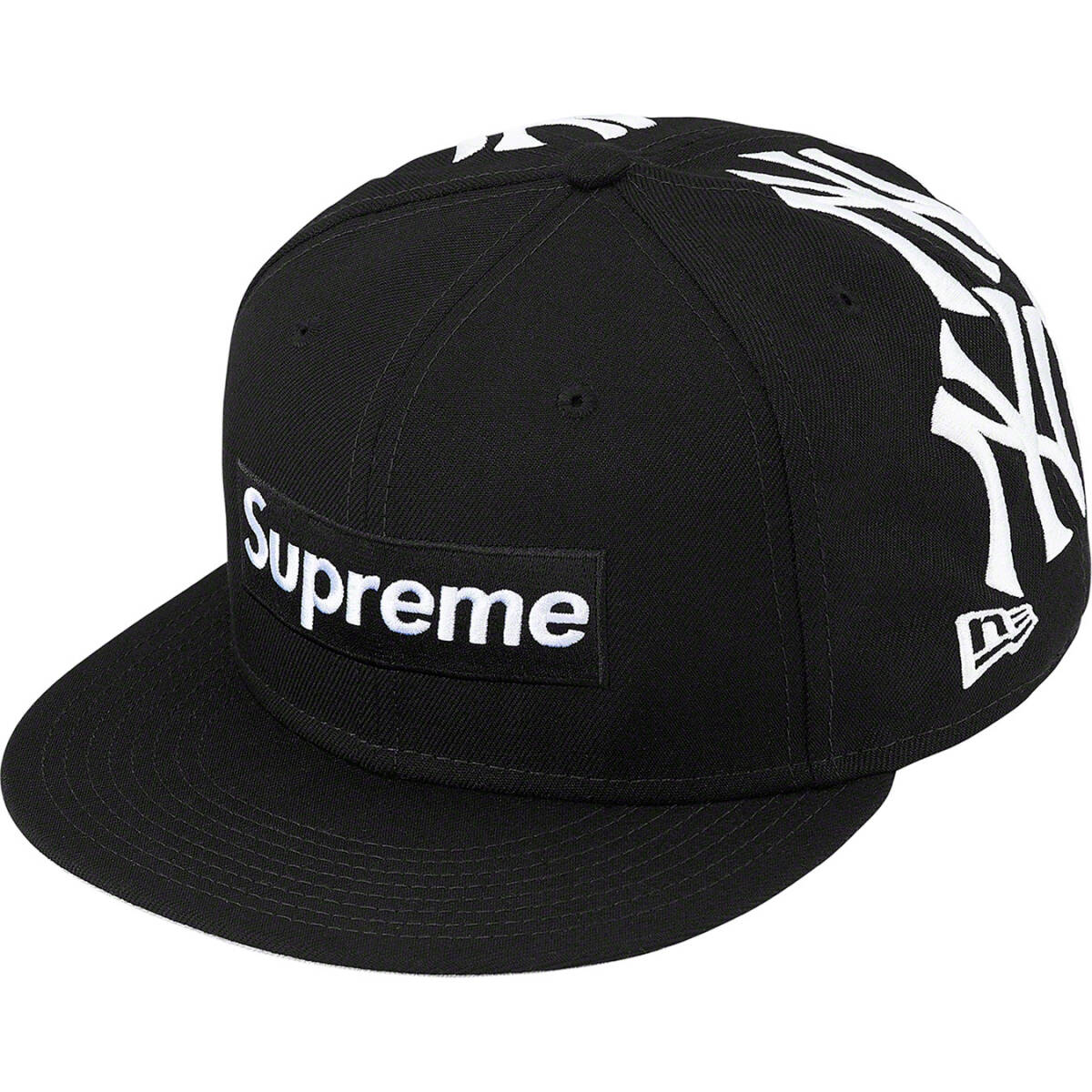 Supreme New York Yankees Box Logo New Eraシュプリーム ニューヨーク ヤンキース ボックスロゴ ニューエラ Cap 黒Black71/2新品 送料込拍卖