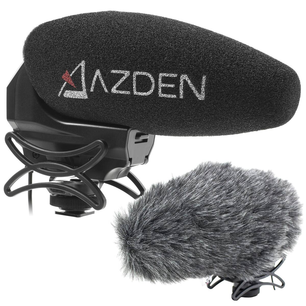 【中古】Azden SMX-30 ステレオ/モノ 切り替え可能 ビデオマイク ふわふわのフロントガラスカバー付き拍卖