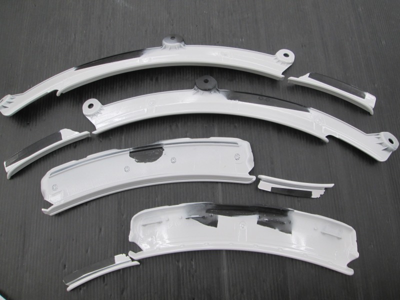 【アウトレット品】スープラ A90 フェンダーモール フロント/リア EAST CLOUDオリジナル ※デモカー使用拍卖