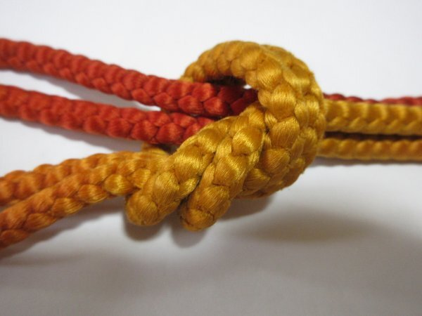 29021帯締め♪丸組!オレンジ×黄色!ぼかし!美品♪ 拍卖