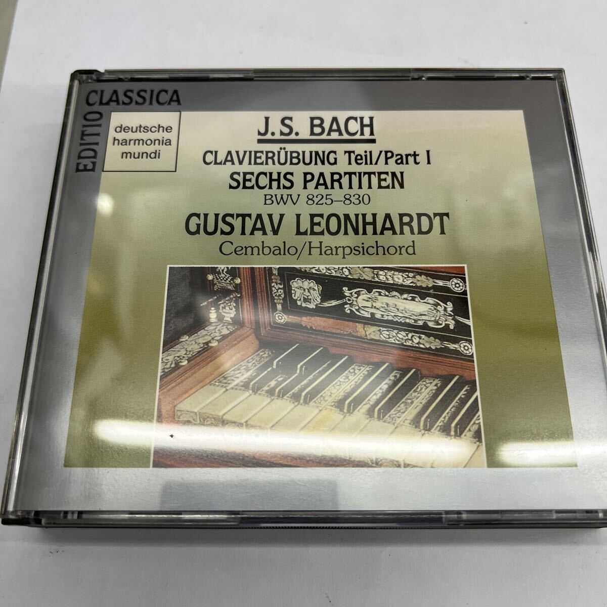 CD J・S・バッハ パルティータ(全曲)グスタフ・レオンハルト BVCD-1826〜27 店頭買取品、ディスク傷無し、管理No.4422拍卖