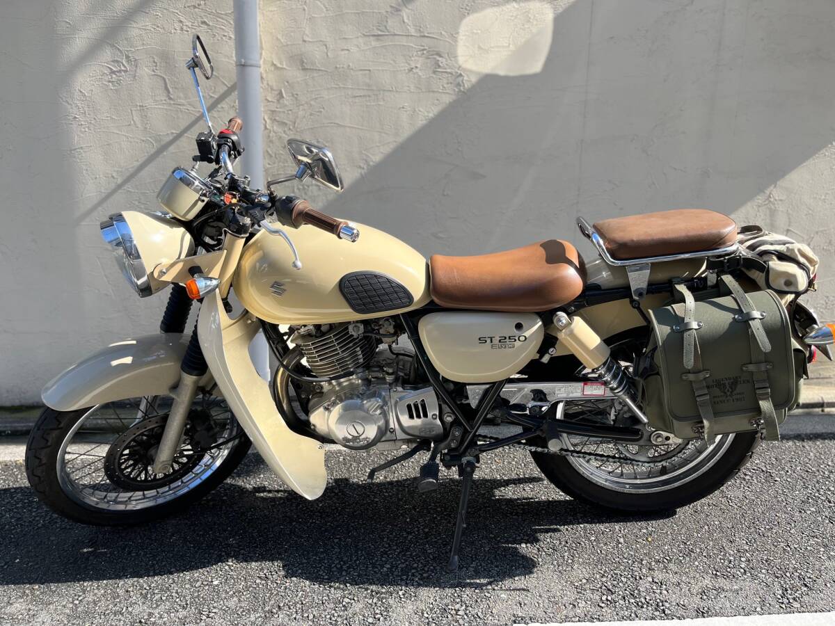 即決!2004年式 限定200台 SUZUKI スズキ ST250E type Sカスタマイズ セカンドオーナー車 屋根付き車庫保管 低走行8028km 中古 京都より!拍卖