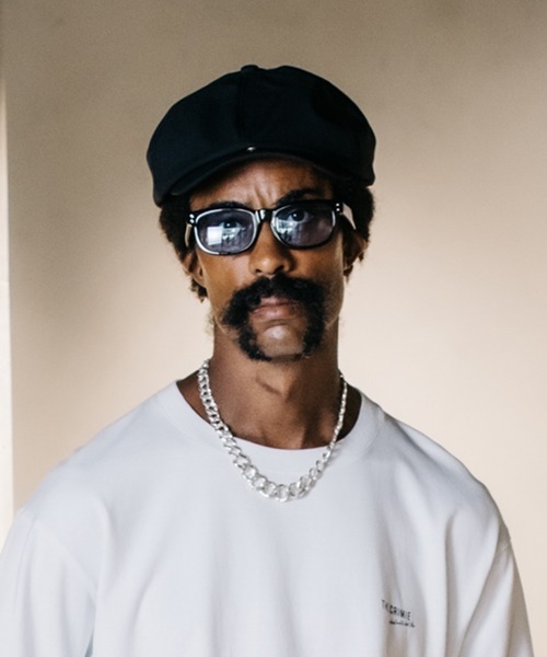 【CRIMIE クライミー 】キャスケット 「LOGO PLAQUE WOOL BLEND CASCKET」 キャップ 人気アイテム 大人の男が似合うルード系ブランド拍卖