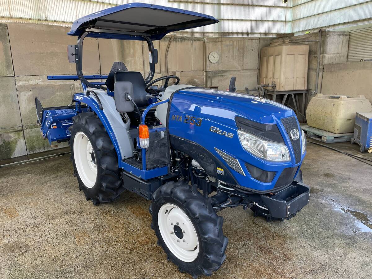 福岡発☆イセキトラクター NTA253 25馬力 パワステ 4WD 逆転 倍速 水平 自動深耕 旋回 バックアップ キャノピー 九州 動作良好 九州 中古品拍卖