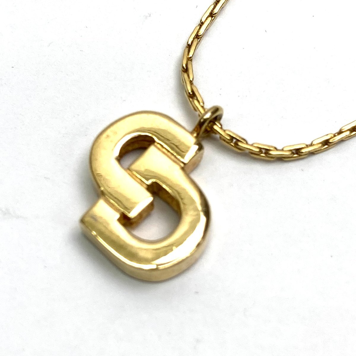 t) Chrisrian Dior クリスチャン ディオール CDロゴ ブレスレット 金色 ゴールド色 ブランドアクセサリー ※ 中古 USED ゆうパケット300円拍卖