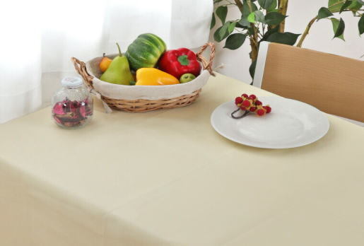 水をはじく合成皮革のPUレザー テーブルクロス 120x150cm-IV(色はアイボリーでお届けします。)拍卖