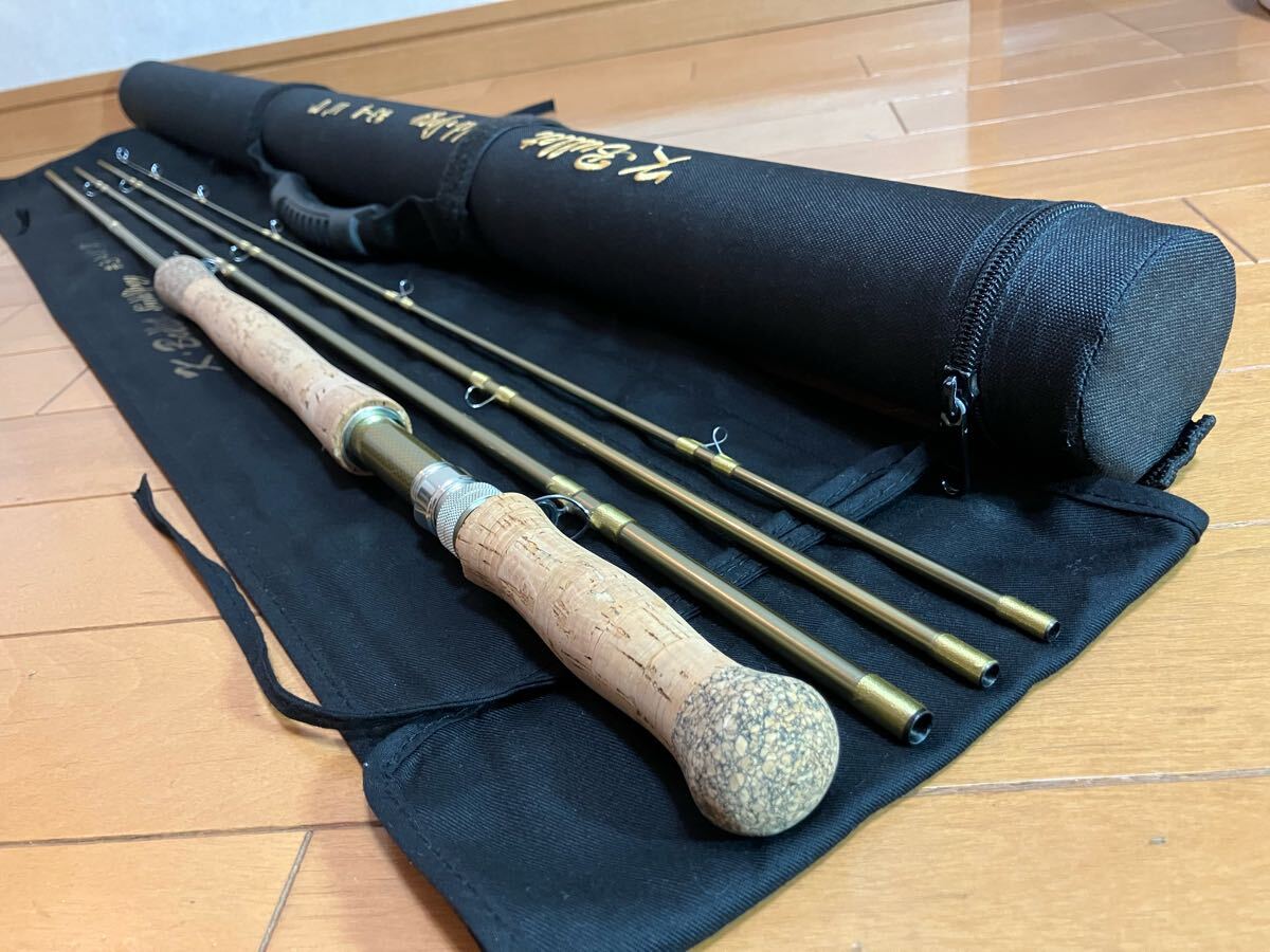 ★即決! 稀少 Kブリット ゴールドスペイ 11' #3-4 4ピース 美品!梱包費無料 K Bullet GoldSpey ケース・袋付き 杉坂研治 ★拍卖