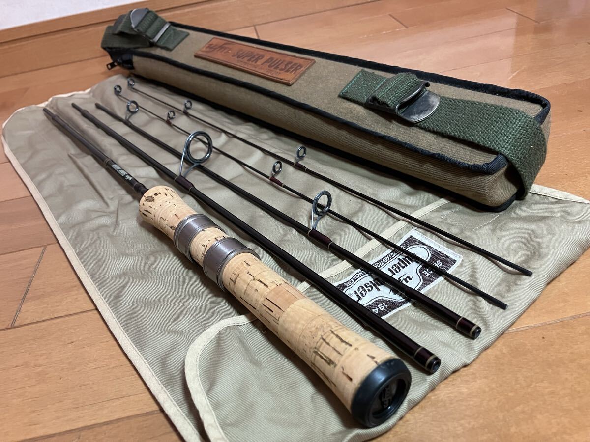 ★即決!稀少 ufm ウエダ スーパーパルサー PCS-60 2ティップ パックロッド 美品! 4ピース ケース・袋付き UEDA SUPER PULSER ★拍卖