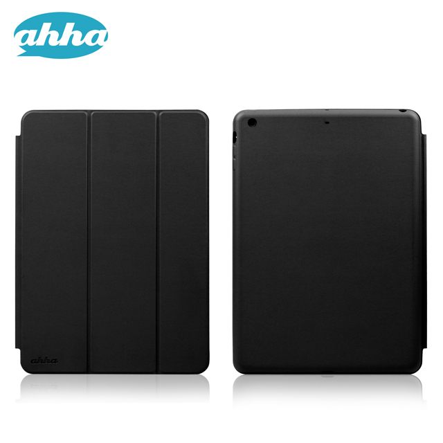 即決・送料込)【スタンド機能付きのシンプルなデザインのケース】ahha iPad Air 用 ローナイ ステルス・ブラック拍卖