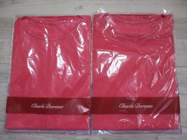 新品★細見えIライン 春 夏 シャルレ M 即決 半袖 2枚セット セレクト プルオーバー ピンク レディース 婦人 トップス シャツ 未使用 E-B拍卖