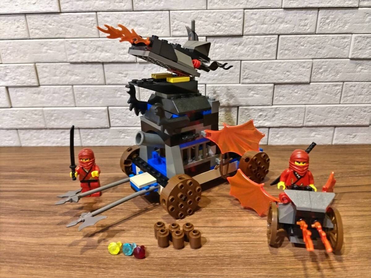 LEGO 3051 赤ニンジャのドラゴンカート 説明書あり 中古 拍卖