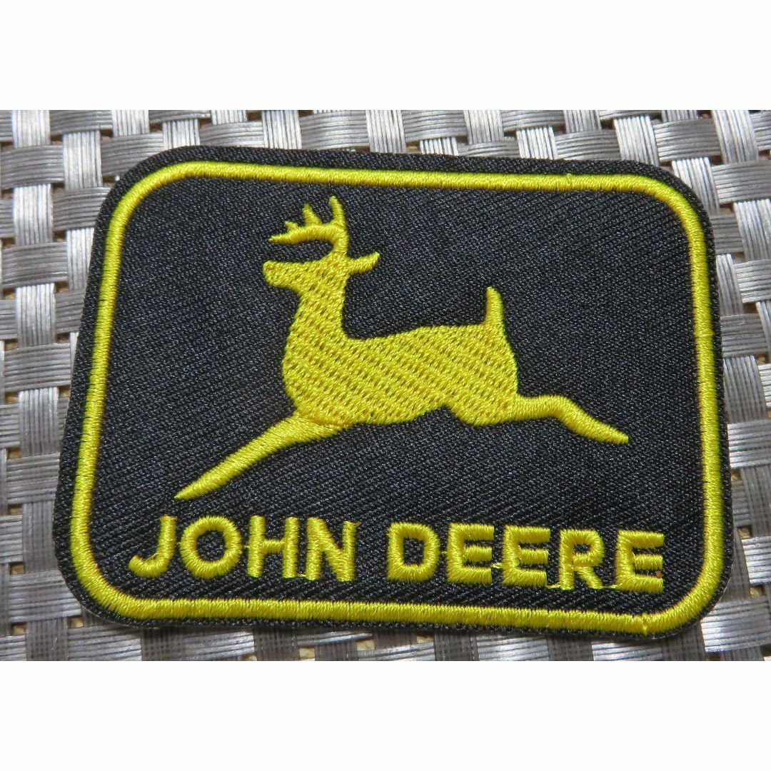 《黒黄鹿JD》激渋◆John Deere ジョン・ディア 刺繍ワッペン(パッチ)◆アメリカ ■農業 トラクター 庭仕事 DIY■洋服・衣類・衣服DIY拍卖