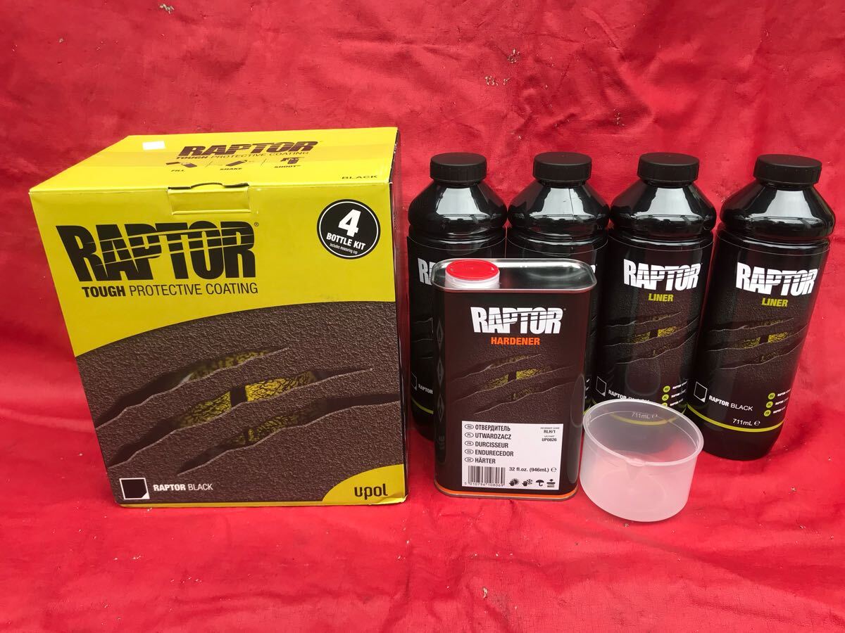 アウトレット品大放出!ラプターライナーブラック 4L 正規輸入品 RAPTOR LINER 缶汚れ、箱潰れ等拍卖