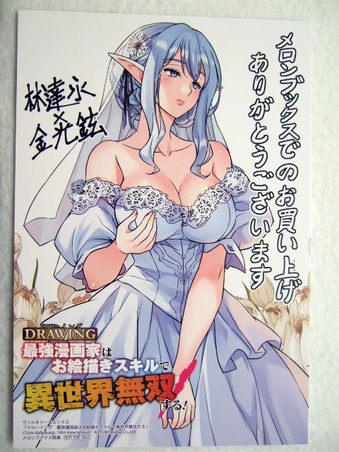 メロンブックス 限定 ドローイング 15巻 描き下ろし イラストカード 250701 特典 Melonbooks 非売品 ポストカード ペーパー 金光鉉 林達永拍卖