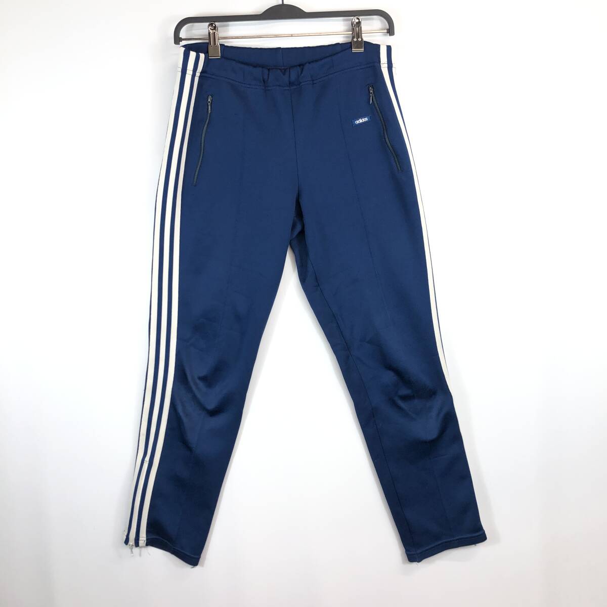 80s デサントアディダス トラックパンツ ネイビー ジャージ サイズ不明 70s拍卖