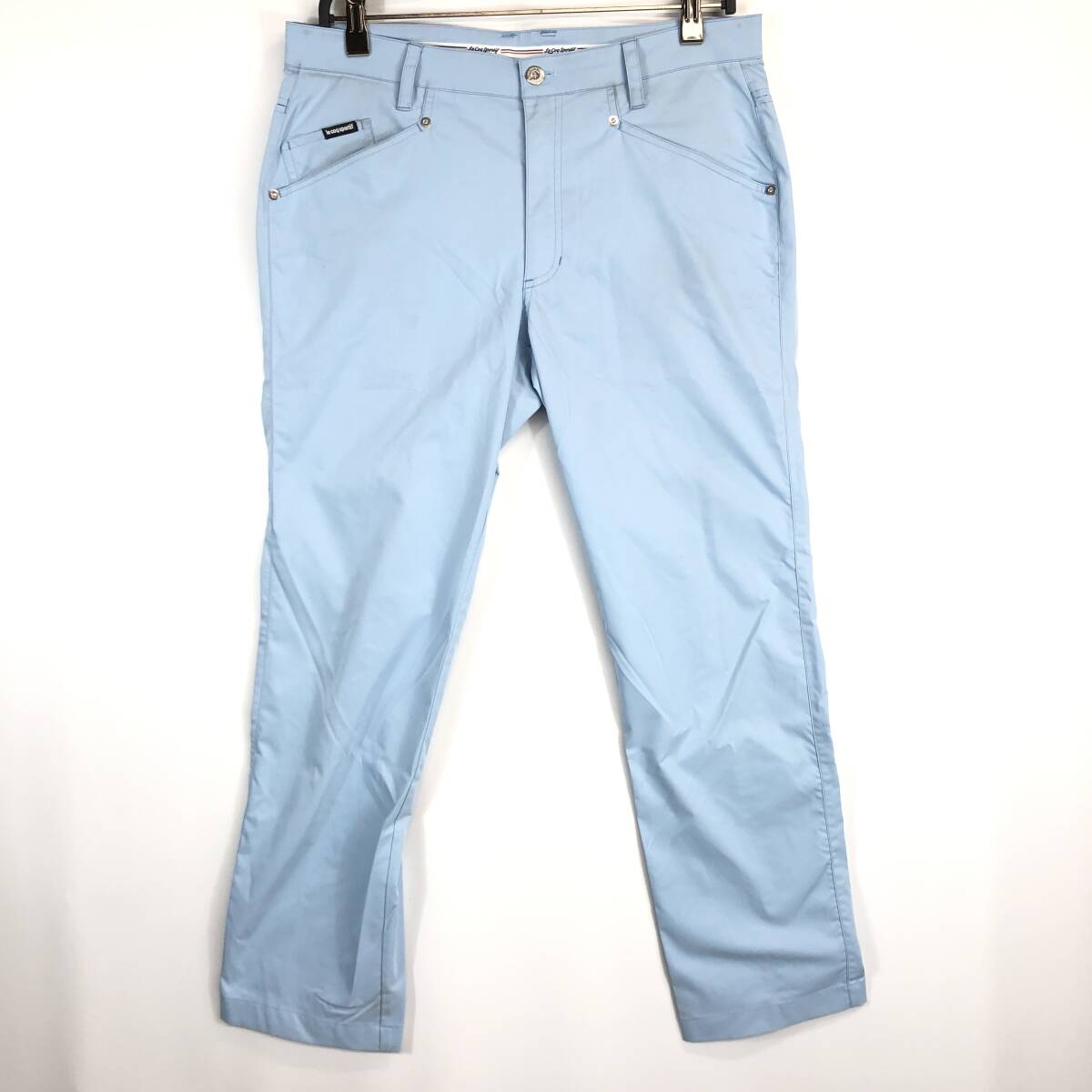 ルコックスポルティフゴルフコレクション ゴルフパンツ 薄手 水色 85サイズ QG8009拍卖