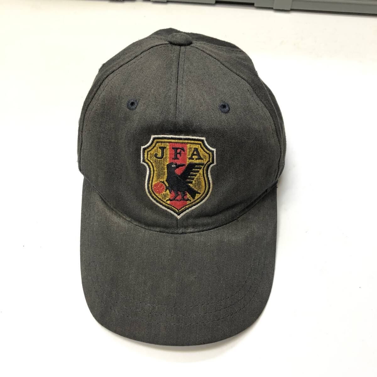 90s 日本製 JFA キャップ 日本サッカー協会 日本代表 帽子 ブラック 色あせ スナップバック拍卖