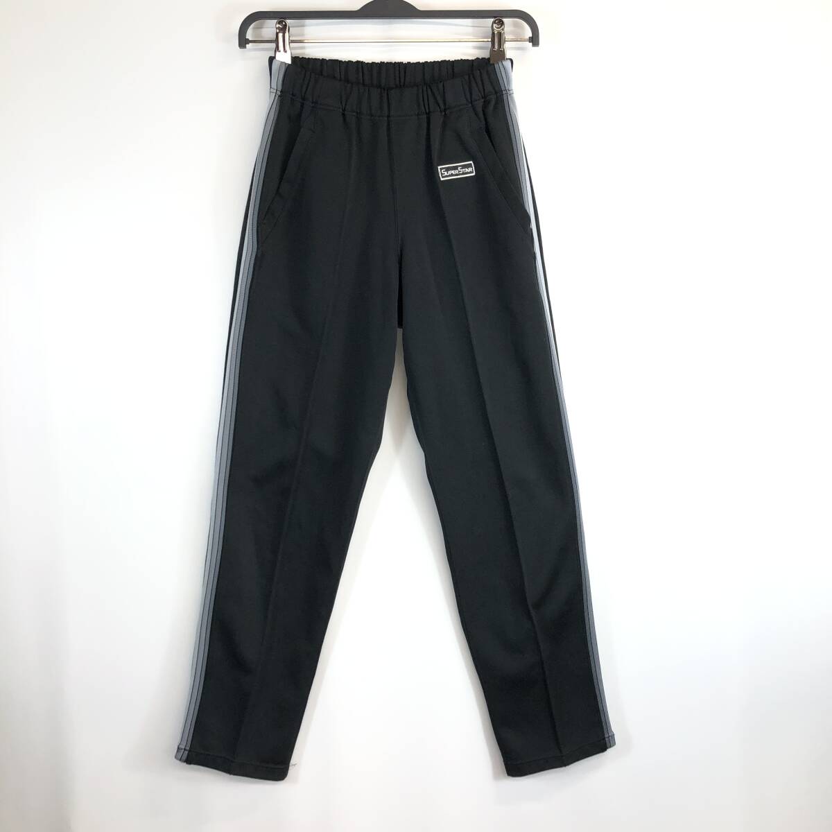 80s SUPER STAR スーパースター MIZUNO ミズノ トラックパンツ ジャージパンツ ブラック Mサイズ拍卖