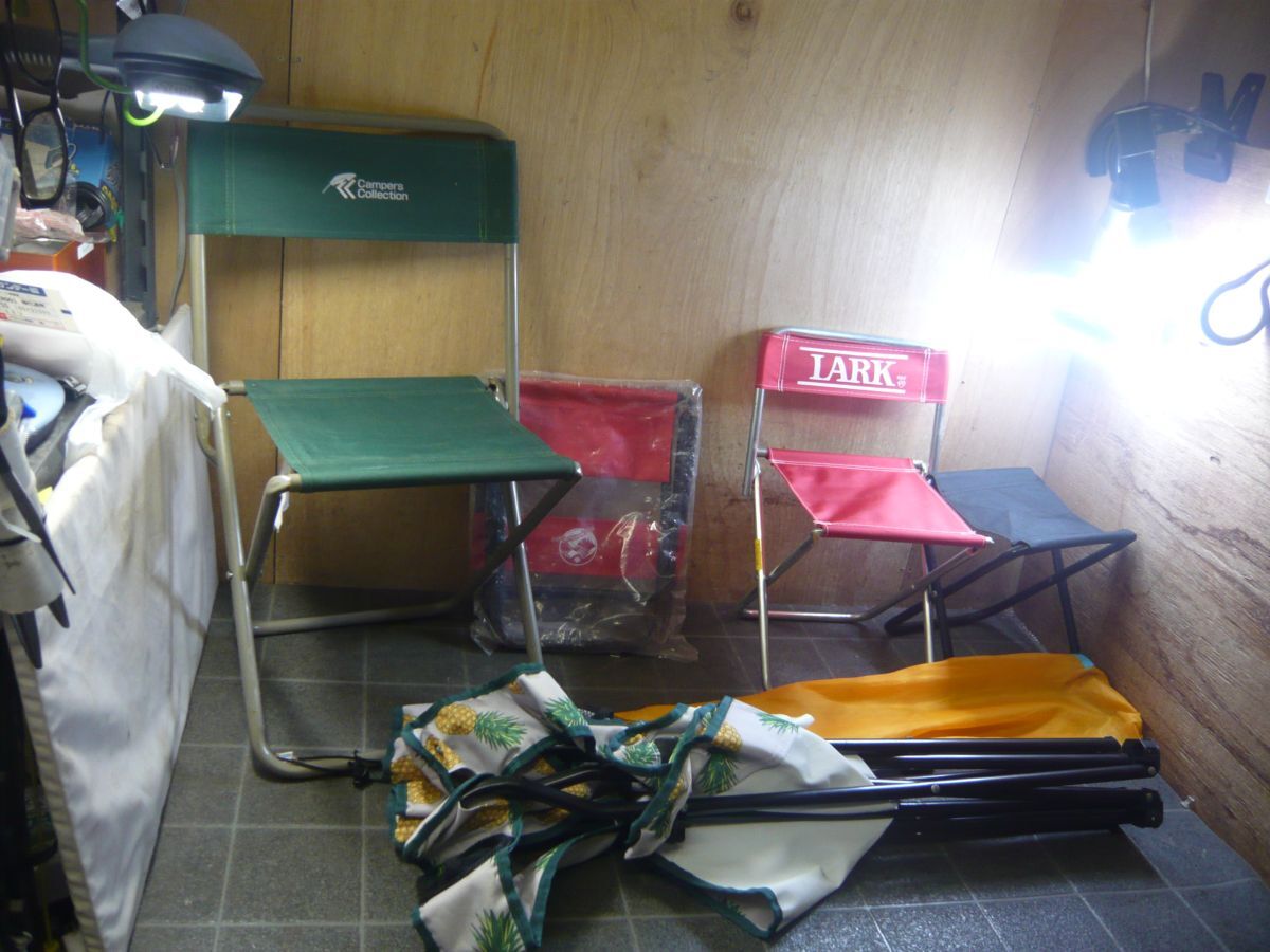 GG255 ホールアース アウトドアチェアー5点まとめてお得セット LUCKY .TIME.CHAIR他 WE21DC92他 簡易チェアー 釣り キャンプ/160拍卖