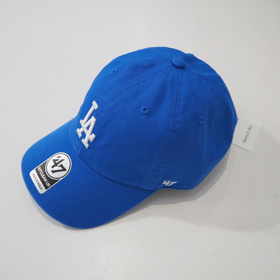 新品 定価13200円 スポーティーアンドリッチ x ’47 ドジャース LA キャップ 青 ブルー メンズ レディース ソフト カーブ 公式オフィシャル拍卖
