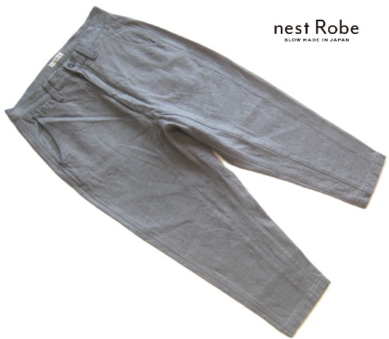 美品日本製!!ネストローブ NEST ROBE*硫化染料染め加工 カラーデニムテーパードジーンズ・パンツ W81 メンズM 拍卖