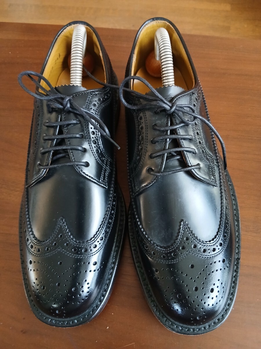 未使用、REGAL、リーガルウイングチップ 黒 サイズ24.5cm 拍卖