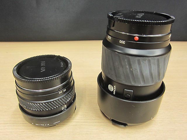 【ジャンク品】 MINOLTA ミノルタ AFレンズ 4.5-5.6 100-300 35-70 2点まとめ拍卖