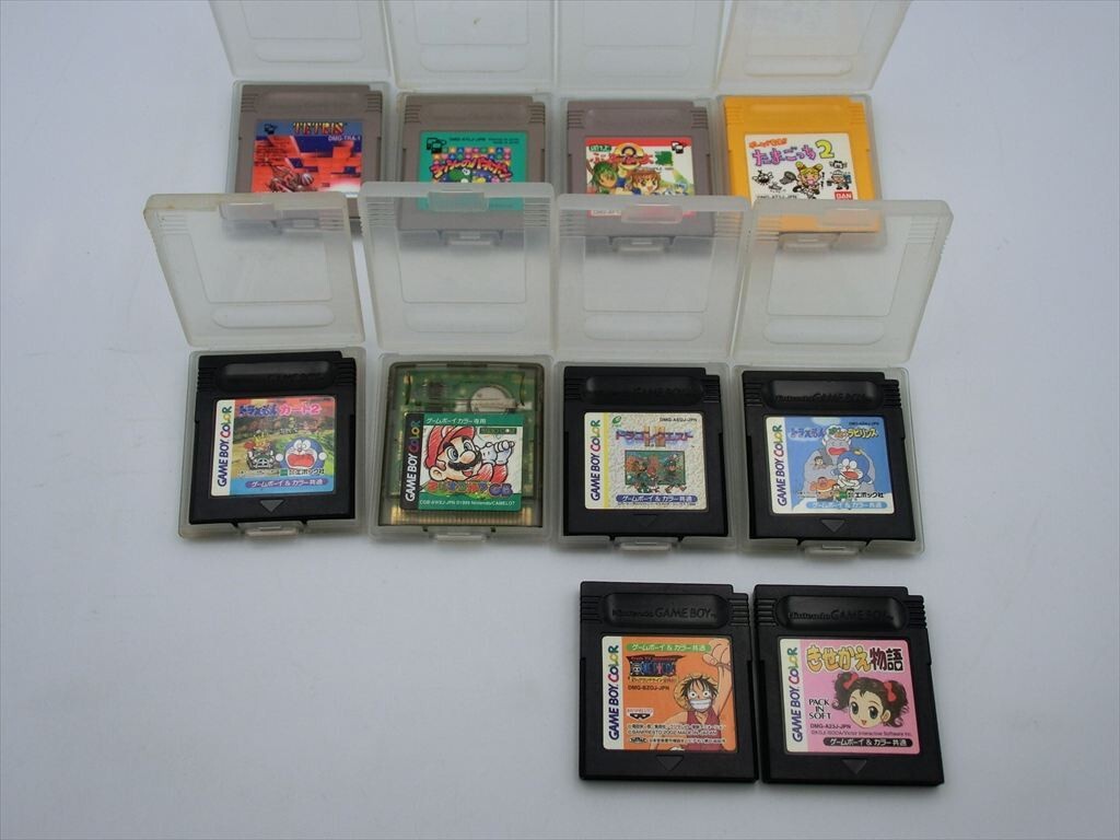 【BS89-15】【60サイズ】▲ニンテンドー/ゲームボーイ ソフト 10点セット/マリオゴルフ ワンピース ドラえもん 他/※傷・汚れ有拍卖
