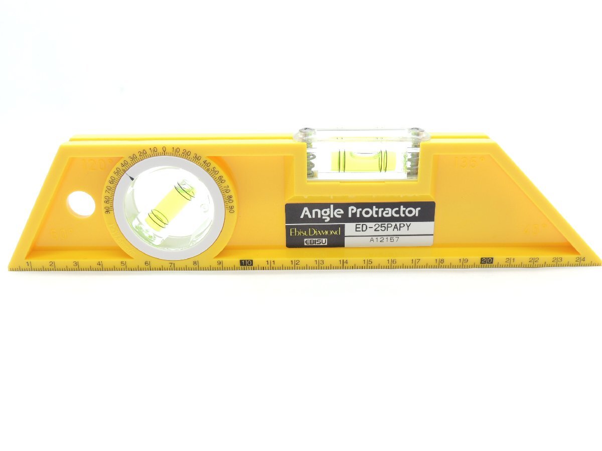 エビス ダイヤモンド アングルプロトラクター イエロー ED-25PAPY Jan 4950515107014 日本製 Ebisu 1A05-01304拍卖