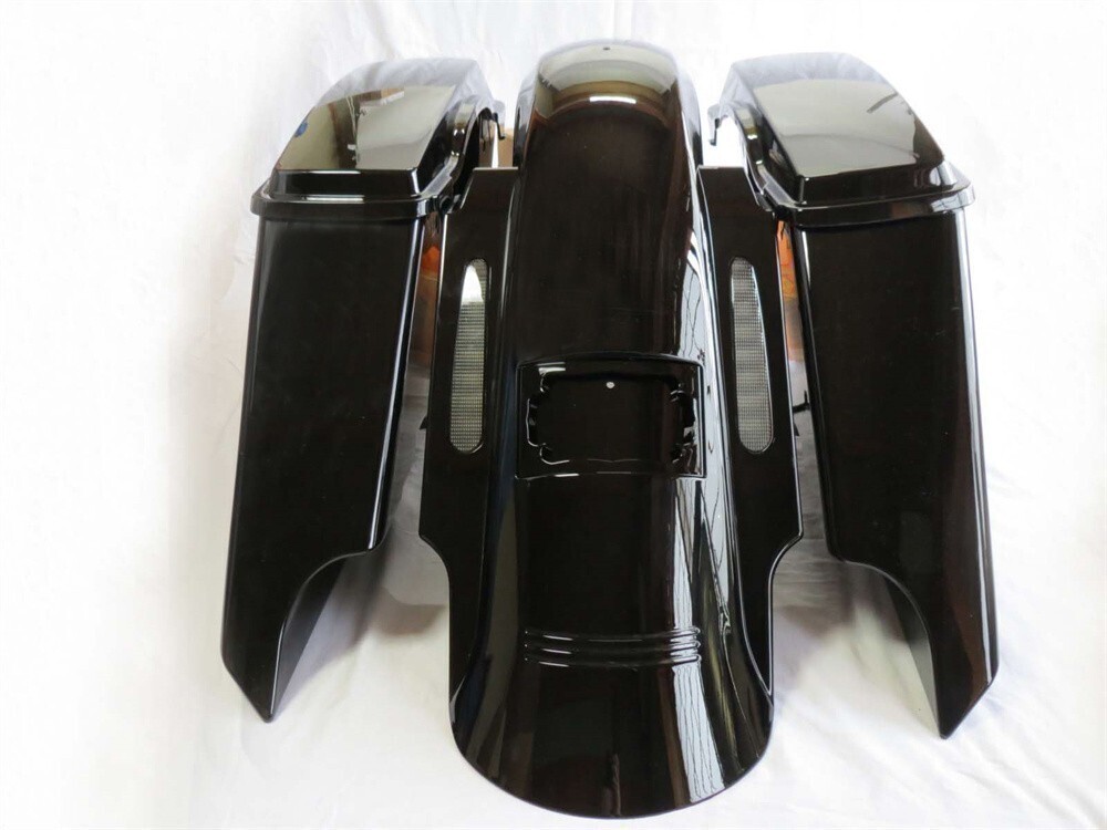Harley touring ツーリング 7インチ DOWN 2014-2022年 LEDテール リアフェンダー& エクステンド サドルバックset【har-140-c2】拍卖