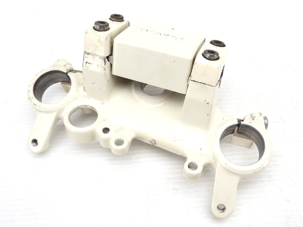 60【評価A】 CBX650P RC13 レア 当時物 実動 トップブリッジ ASSY ハンドル ポスト クランプ カバー セット ポリス 白バイ CBX650 CBX750P拍卖