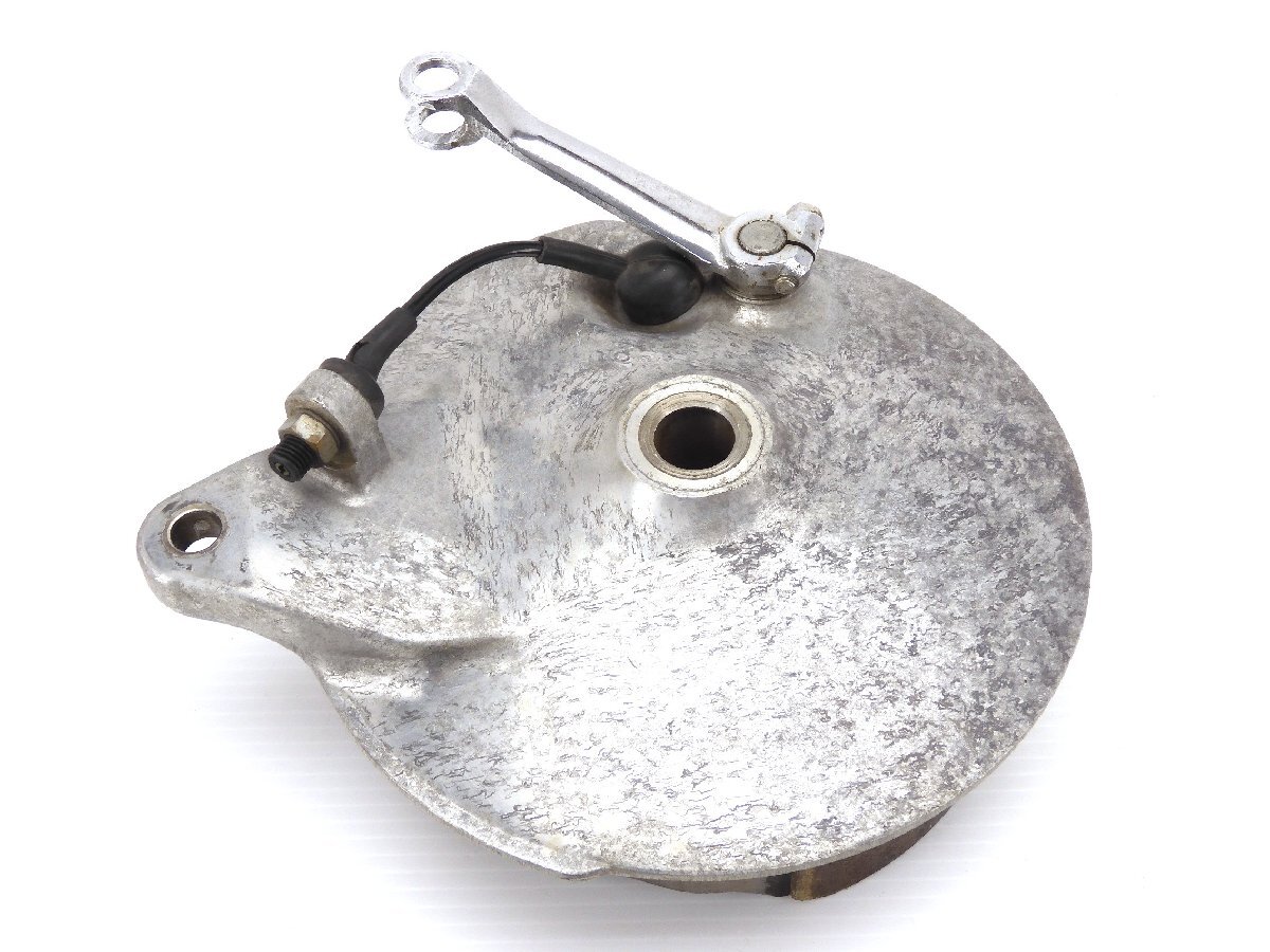 60【評価A】 TX500 371 当時物 純正 リア ドラム ブレーキ & シュー 371-25331-00 走行距離表示13,287km拍卖