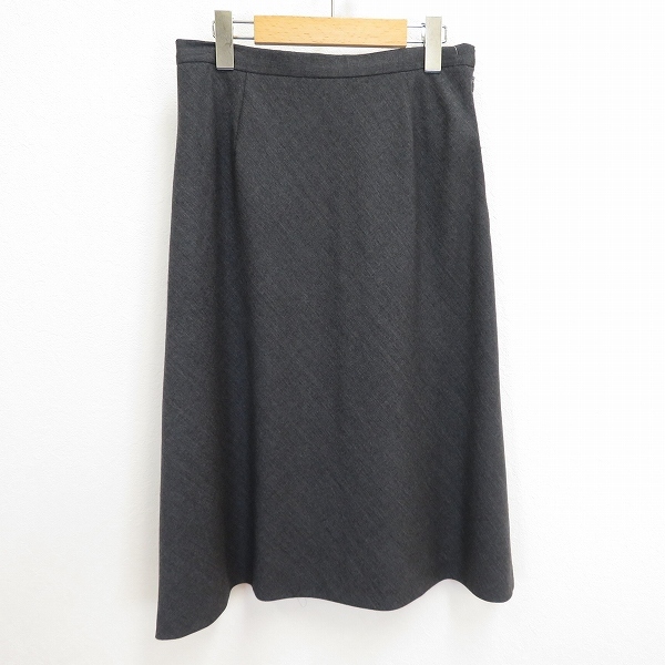 #a マックデイビッド mcdavid スカート 42 グレー 無地 毛 ウール イタリア製 イタリー レディース 929589 k01拍卖