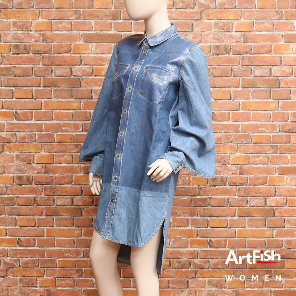 1円/春夏/DIESEL/XSサイズ/ワンピース キモノスリーブ デニム ディーゼル 新品/青/ブルー/kz151/拍卖