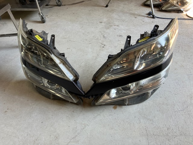 20ヴェルファイア★純正HIDヘッドライト左右セット★ガーニッシュパープル色★ICHIKOH58-23 HCHR-693★20系GGH20W/GGH25W/ANH20W/ANH25W拍卖