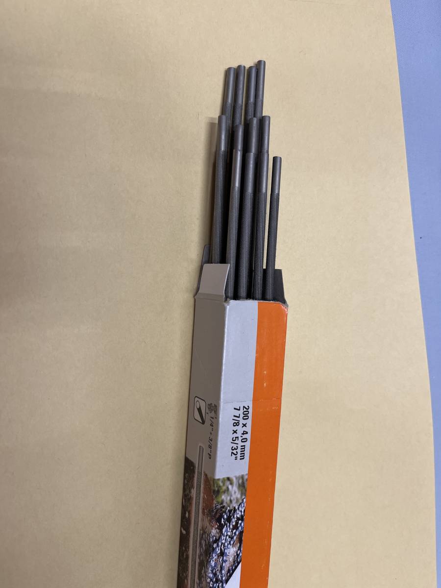 4mm チェンソー 12本のお値段  丸ヤスリ 目立て ハスクバーナー 、オレゴン拍卖