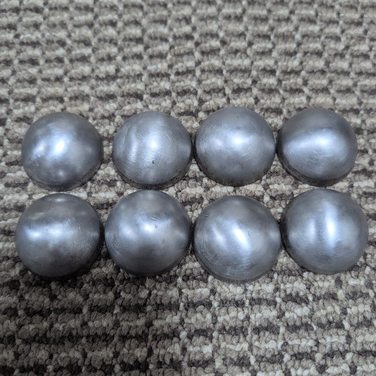 ジャンク品/長期保管品/メーカー不明/鉄、半球、キャップ/呼び25A/サイズΦ3.4mm/肉厚2.3mm/H17mm/重量30g/8個セット拍卖