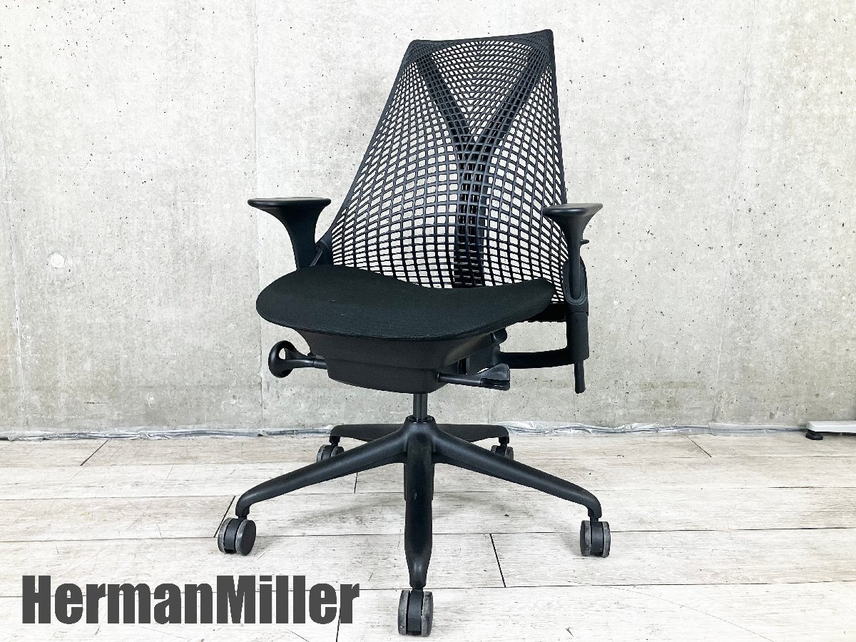 【2021年製】HermanMiller/ハーマンミラー■セイルチェア■ブラック■ASIYA23HA-2159拍卖